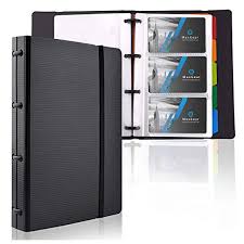 Durable visifix flip 241701 rotary business card file, holds 400 cards, black. Maxgear Business Card Organizer Business Card Holder Book Credit Card Holder Binder File Sleeve Storage Business Card Holders Name Card Holder Men Women 5 Index Tabs Capacity 180 Cards Walmart Com