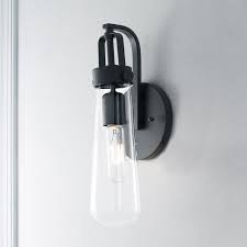 Clear Glass Vial Wall Sconce Sconces