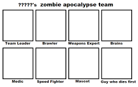 Zombie Apocalypse Team Template By Aeleks On Deviantart