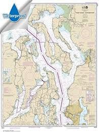 Paradise Cay Publications Noaa Chart 18441 Puget Sound Northern Part 34 2 X 45 1 Waterproof