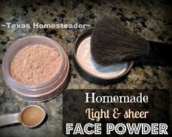 homemade light sheer face powder