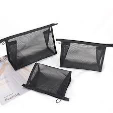mesh makeup bag cosmetic pouch toiletry