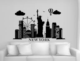 New York Wall Decal Cityscape Wall