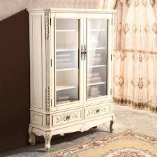China Cabinet Double Glass Doors