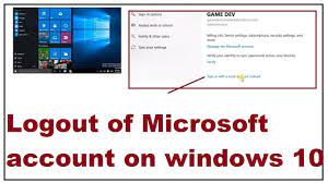 microsoft account on windows 10