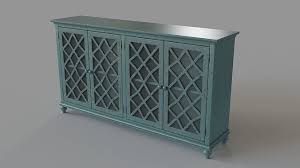 mirimyn accent cabinet teal antique