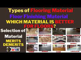 types of floor finishing materials