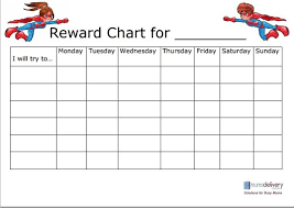 Reward Chart Template Free Printable Reward Charts