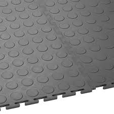 supratile t joint coin black grays 4 5 mm x 20x20 inch garage warehouse commercial garage floor tiles interlocking pattern coin