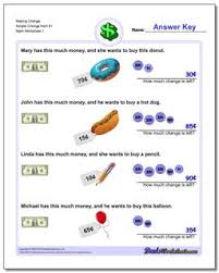 Printable adding money worksheets feature a collection of engaging exercises to bolster the skill of adding u.s. Money