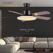 Ceiling Fan Light Nordic Modern Dinning Room Bedroom Living Room Restaurant Solid Wood Fan Lamp Free Shipping Ceiling Fans Aliexpress