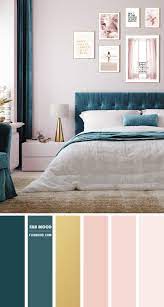 blush pink and teal colour scheme 14