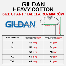 Gildan Heavy Cotton T Shirt Size Chart Arts Arts