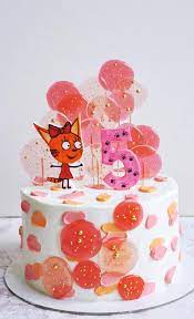 49 Cute Cake Ideas For Your Next Celebration Pink And Pale Orange gambar png