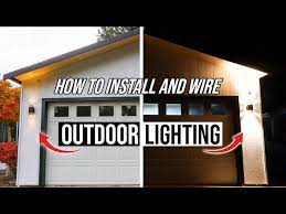 install and wire outdoor light fixtures