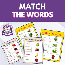 fruits and vegetables matching game