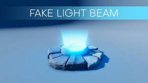 fake light beam using blender