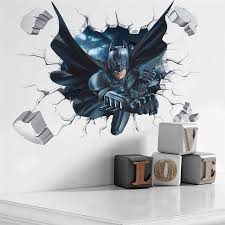 hero batman spiderman wall sticker