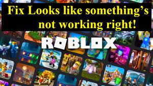 Fix Roblox Looks like something's not ...