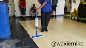 waxie education applying floor finish