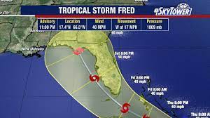 Tropical Storm Fred develops just south ...