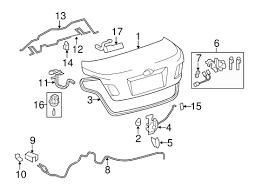 lid components for 2016 toyota camry