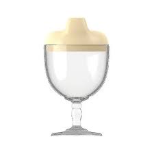Plastic Goblet Cup Baby Sippy Cup Wine