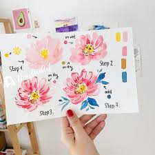 75 Watercolor Flower Painting Ideas For