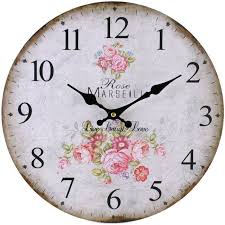 Pink Rose Clock Cherry Boutique Gifts