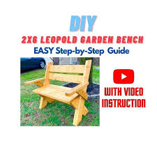 Diy 2x6 Leopold Outdoor Garden Bench