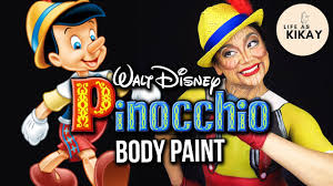 pinocchio makeup and body paint