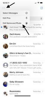 how to edit your imessage profile