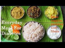 south indian veg meals for diabetes