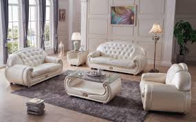 giza full leather in beige sofas