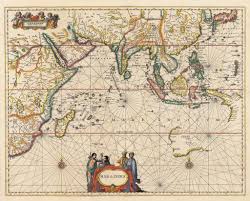 Rare Old Antique Charts Indian Ocean Islands Virtual