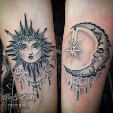 Sun and moon patch embroidered biker applique iron on sew on emblem. 58 Sun And Moon Tattoos Ideas With Meanings