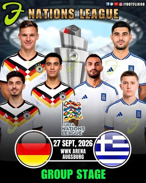 Germany vs Greece UEFA Nations League match details | Augsburg, Bavaria