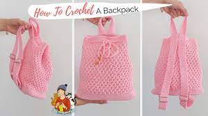 how to crochet a chic backpack