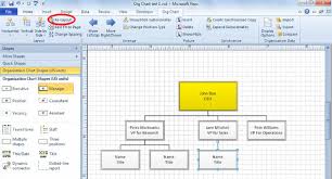 Semi Automatic Creation Of An Org Chart In Visio 2010