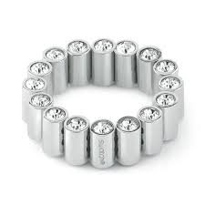 Ladies Swatch Bijoux Stainless Steel Lustro Ring Size P Jrm015 8