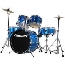 ludwig junior outfit drum set blue