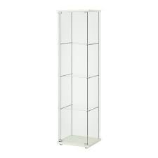 detolf glass door cabinet white 163