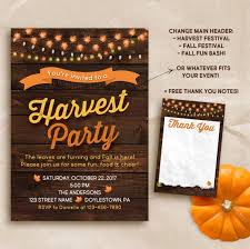 Fall Harvest Party Invitation Harvest Party Invitation Digital Invitation