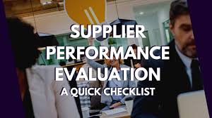 Check spelling or type a new query. Supplier Performance Evaluation A Quick Checklist