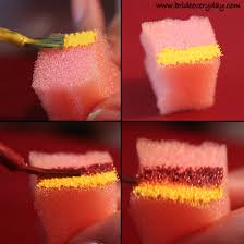 how to do blended nail art using sponge