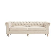 londynn sofa beige linen on tufted