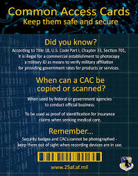 keep your common access card safe