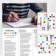 visual motor integration activity