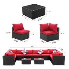 Outdoor Patio Furniture Sofa Set