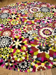 casa circle multicolor fl rug